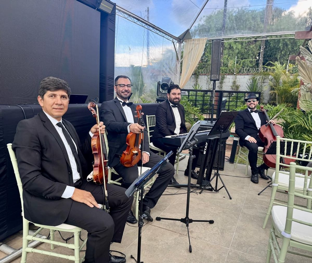 Heitor Virtuoso Soares em bastidores antes da apresentação musical